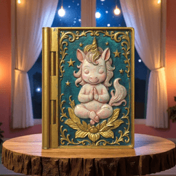 Baby Unicorn - Book Box 3d model