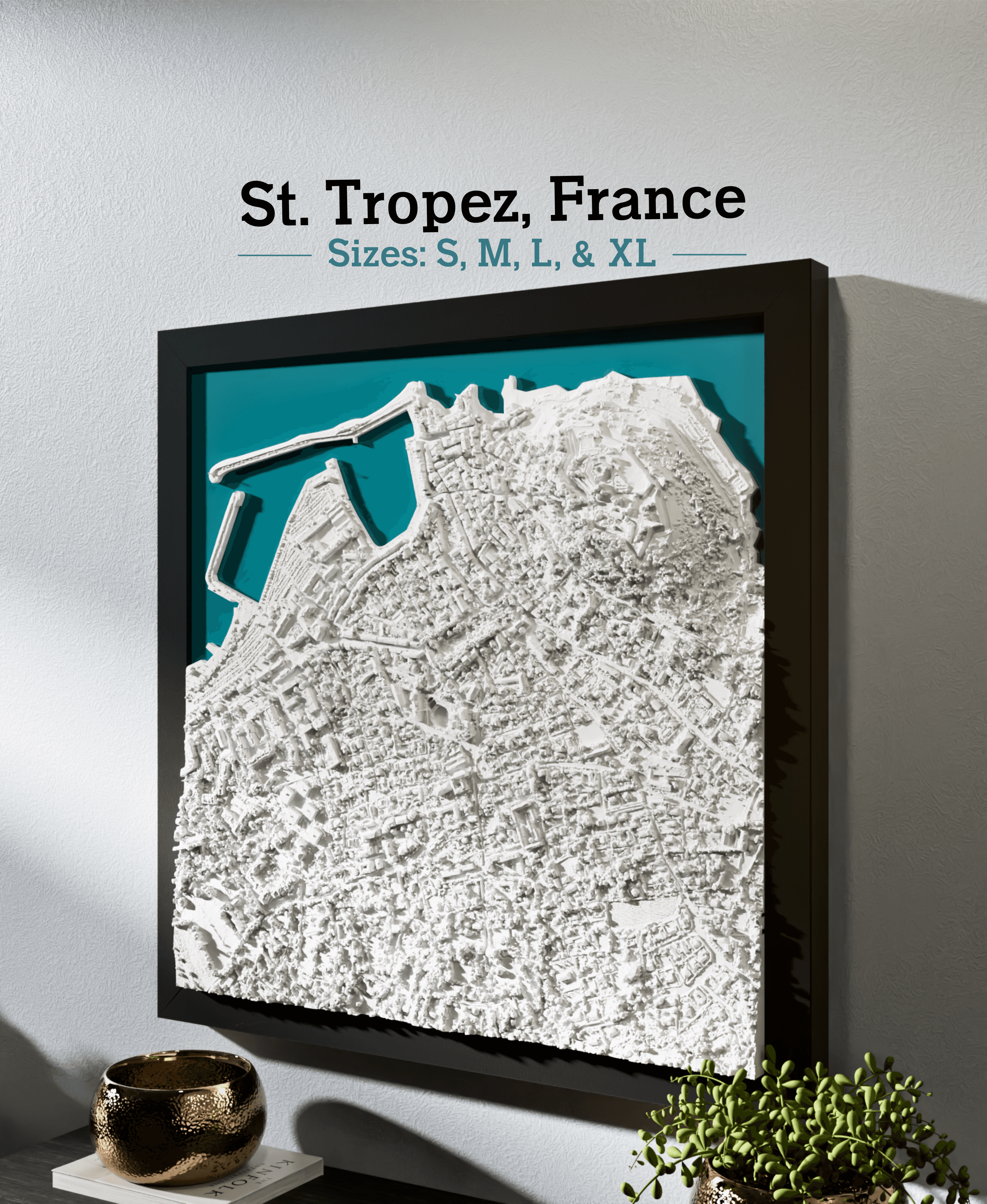 St. Tropez, France - S, M, L & XL 3d model