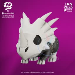 Styracosaurus Boney Beast 3D Printer File STL 3d model