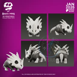 Styracosaurus Boney Beast 3D Printer File STL 3d model