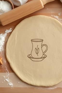 Tea Cookie Cutter, Biscuit Cutter 3d model