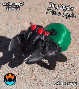 Tiny Spider - Poison Apple 3d model