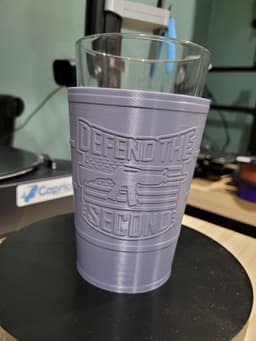 Defend the 2nd Pint Glass Holder 3d model