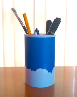 Pencil Cup - Clouds 3d model
