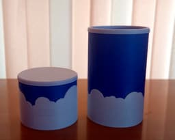Pencil Cup - Clouds 3d model