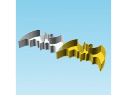 Bat 0058, nestable box (v2) 3d model
