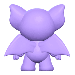 Cute Cryptid Cyclops Bat Kawaii Monster Figure 3d model