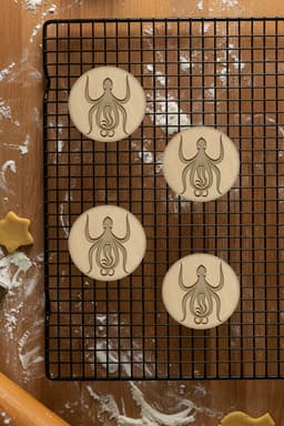 Kraken Cookie Cutter, Biscuit Cutter 3d model