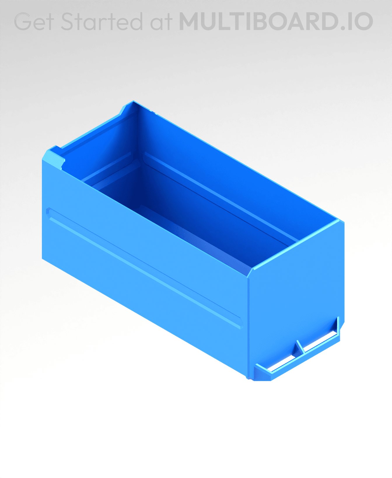 2x2x4 LU - Magnetic - Simple Multibin Drawer 3d model