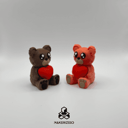 Valentine Teddy Bear Clicker 3d model
