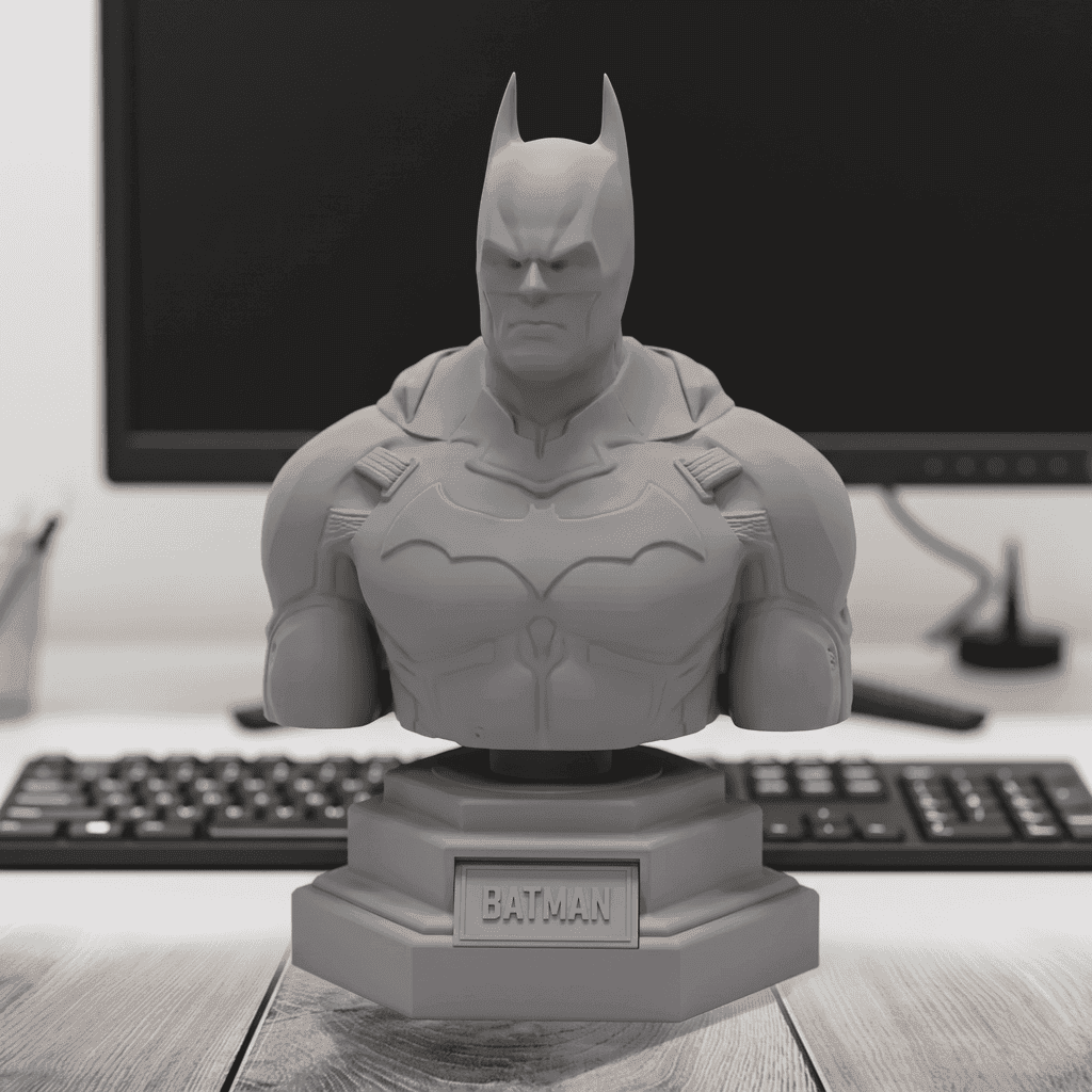 Batman Bust Statue Figurine 3d model