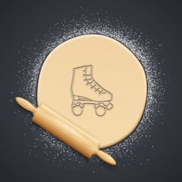 Skate Cookie Cutter, Biscuit Cutter 3d model