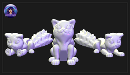 Flexy Chibi Cat 3d model
