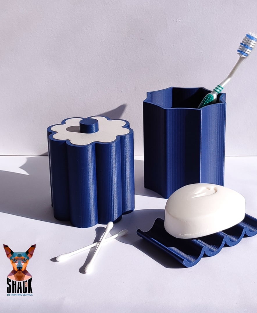Elegant Bathroom Trio 3d model