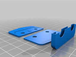 Double edge razor scrapper holder 3d model