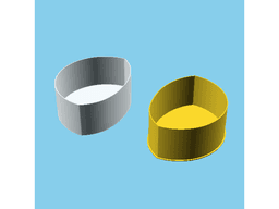 Moon phase 12, nestable box (v1) 3d model