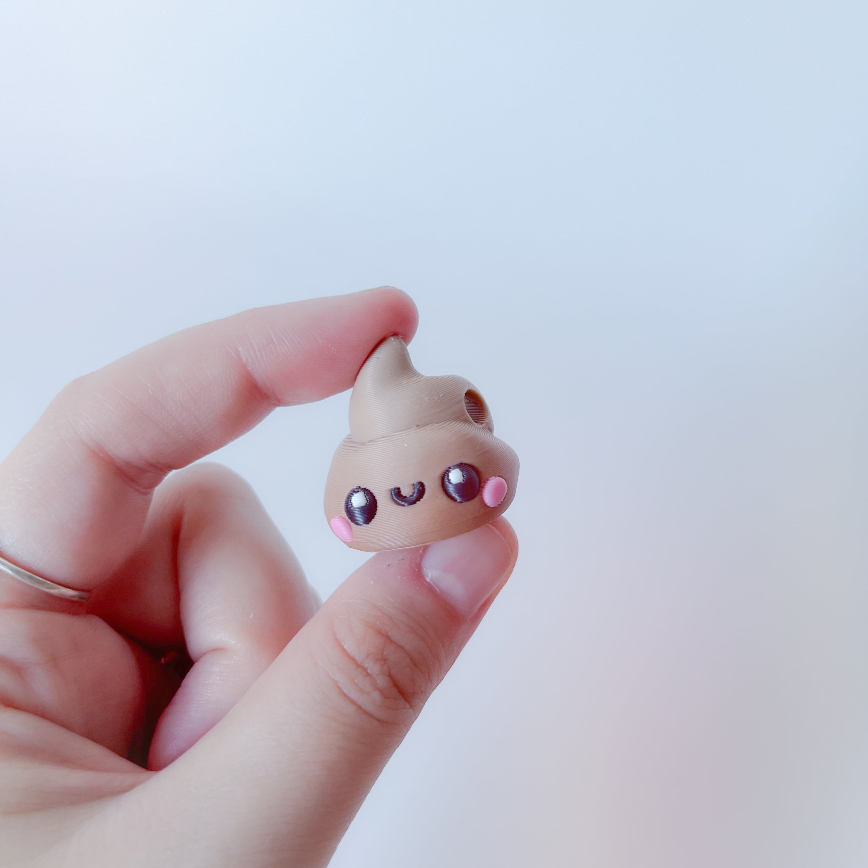 Poop and Toilet paper keychains 3d model