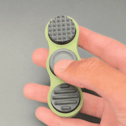 Textured Clicker Keychain Sensory Fidget Toy 3d model