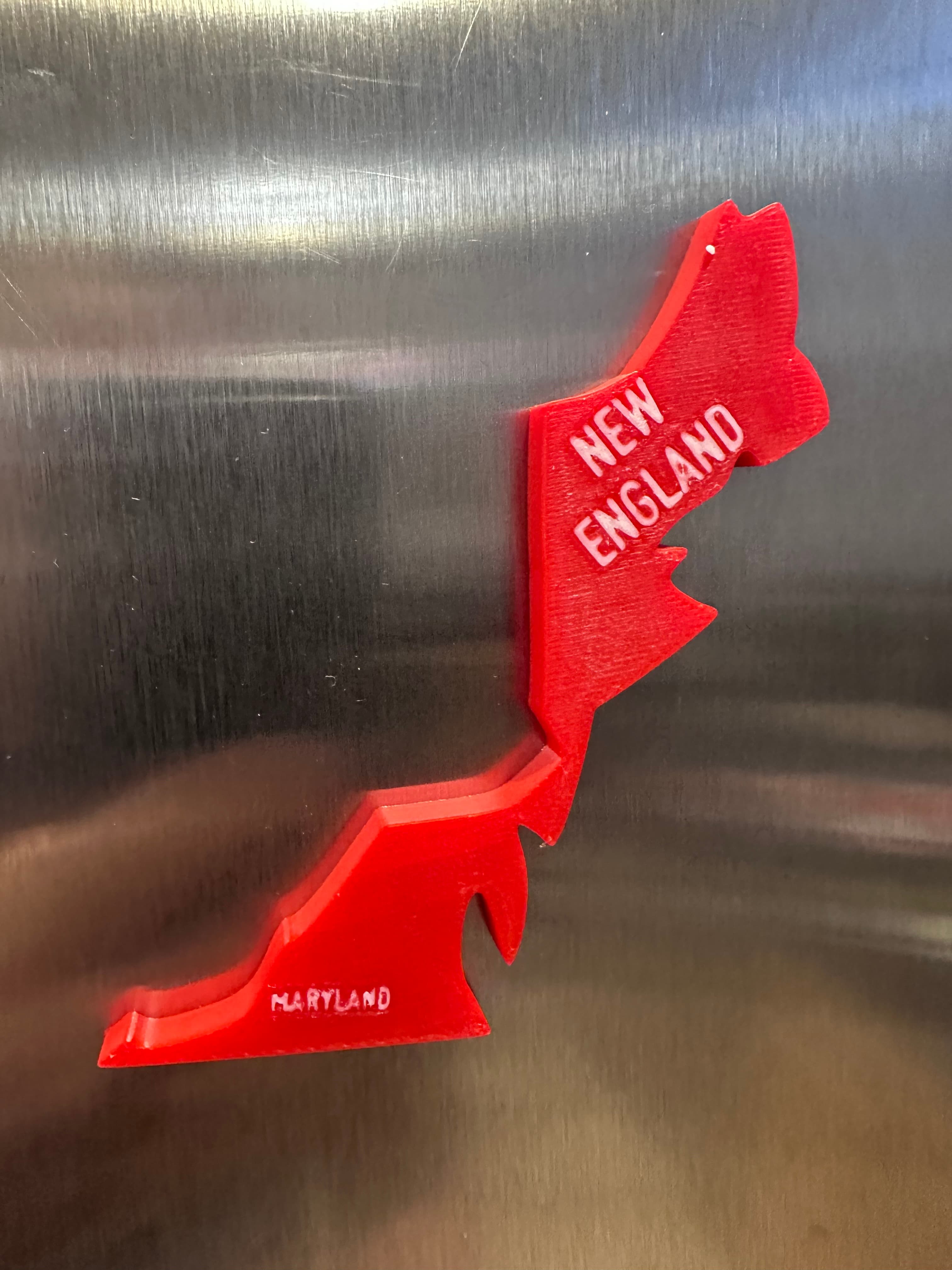 Merica Fridge Magnets - MMU version - NEW ENGLAND MARYLAND RHODE ISLAND 3d model