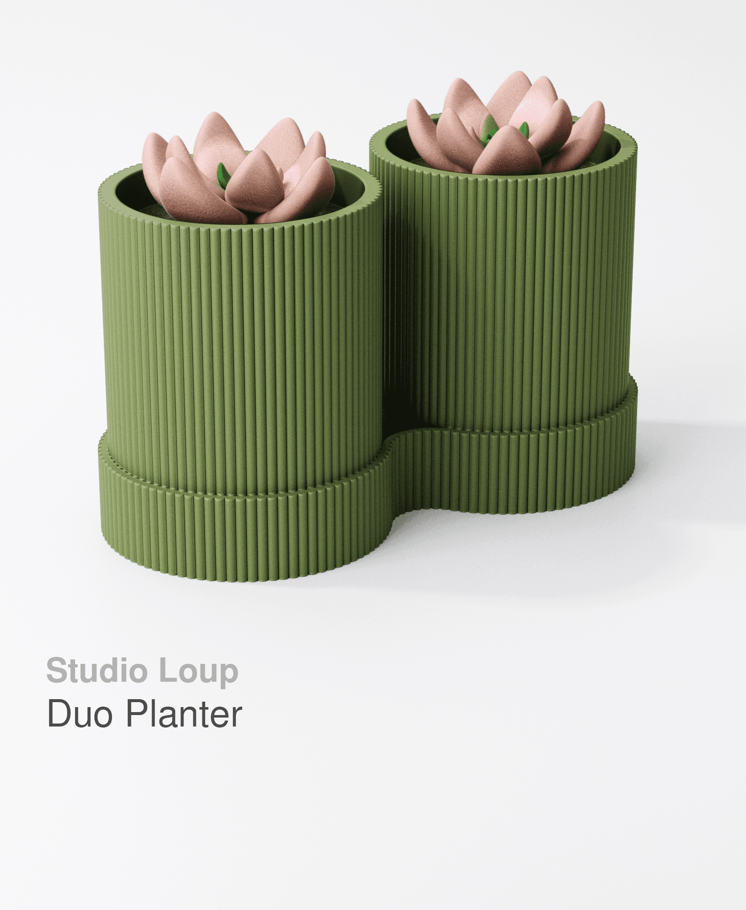 Duo Planter 3d model
