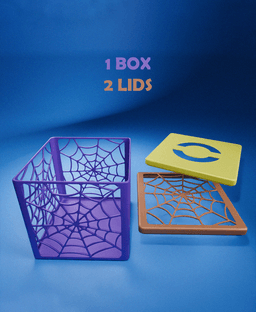 Halloween Candy Box - Spider Web Design 3d model