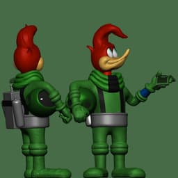 Woody Woodpecker Astronaut 3d model