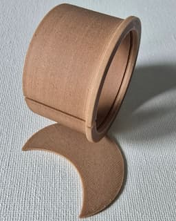 MOKA Design Cable pass-through cover Cable grommet cover 3d model