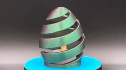Spiral Egg Lamp Lamp Kit 3d model