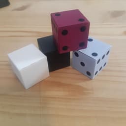 Fully Textured 6 Sided Dice (Cube) 3d model