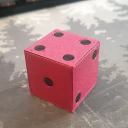 Fully Textured 6 Sided Dice (Cube) 3d model