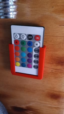 RGB LED remote holder 3d model