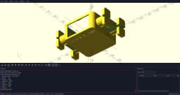 Square Hub Holder 3d model