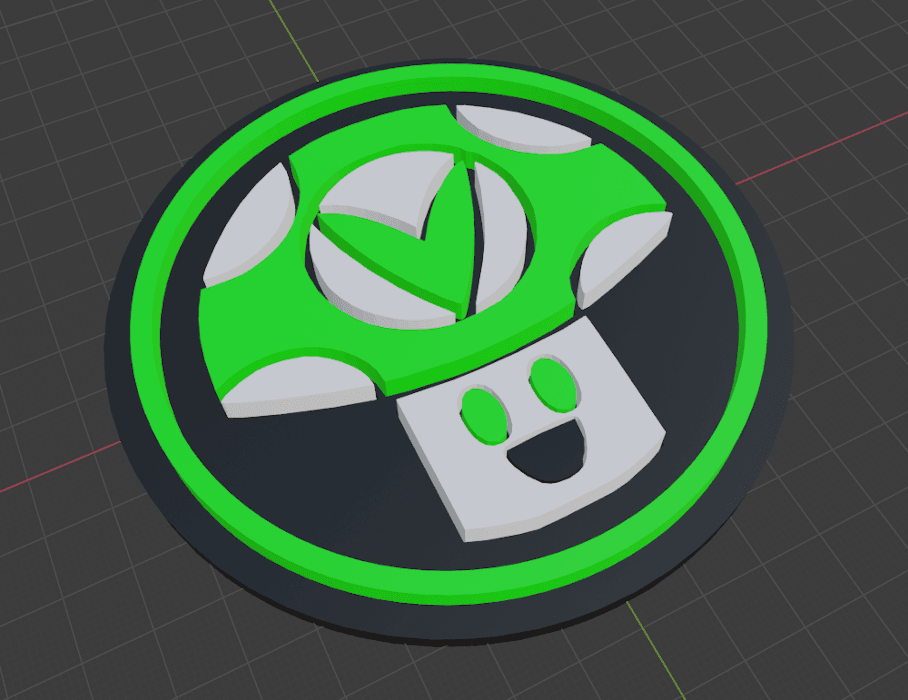 Vineshroom Disc Display 3d model