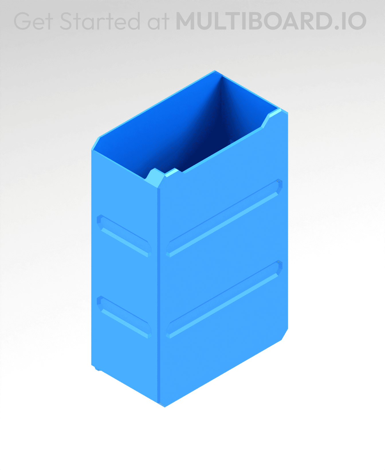 2x3x1 LU - Labelled - MultiBin Simple Drawer 3d model