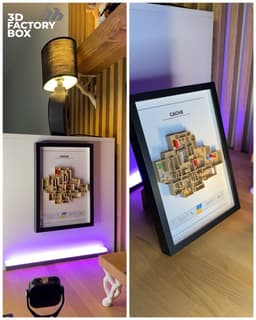 3D Printed Gaming Map - Inspired by "Cache" Fan Art 3d model