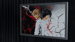 DEATHNOTE 3D PRINT TILE RELIEF ART 3d model