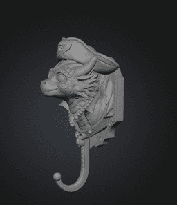 Pirate Dragon Key Holder STL File for 3D Print 3d model