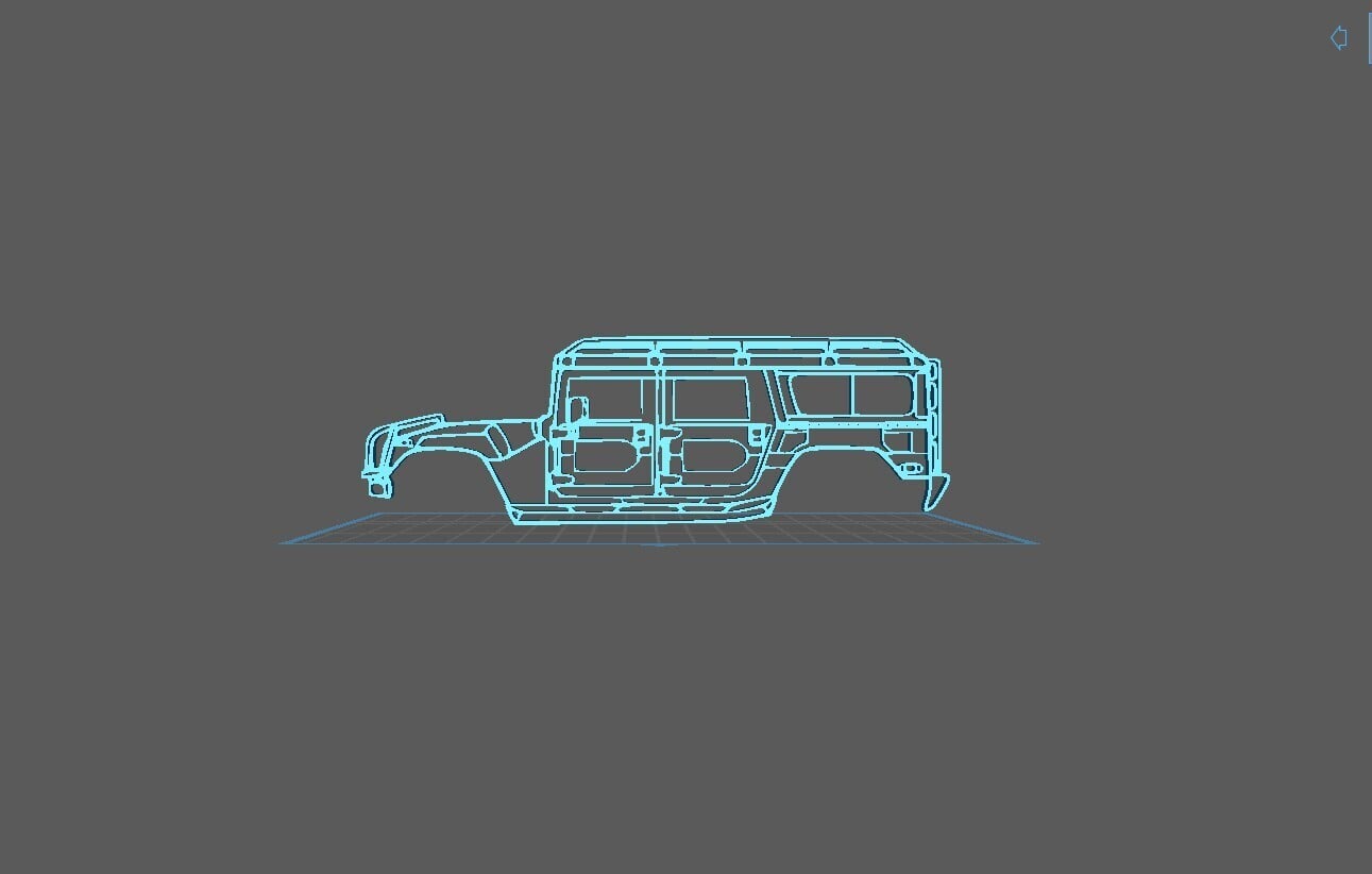 Hummer - H1 Alpha Wall Art 3d model