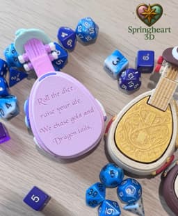 Bard Clicker – D&D Inspired Dice Companion 3d model