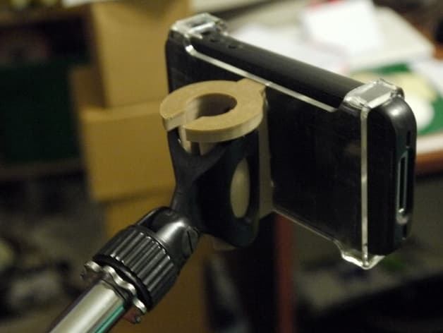 Microphone Stand Phone Holder 3d model