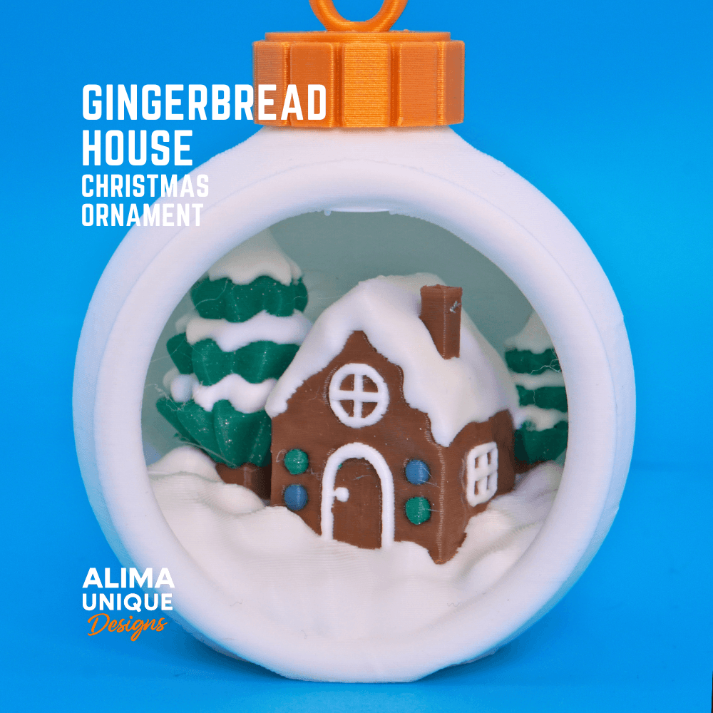 Gingerbread House Christmas Ornament Decor 3d model