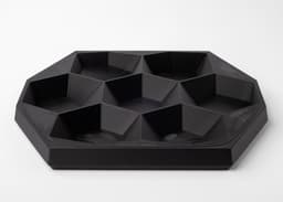 Geometric Black Stand for Modern Decor 3d model
