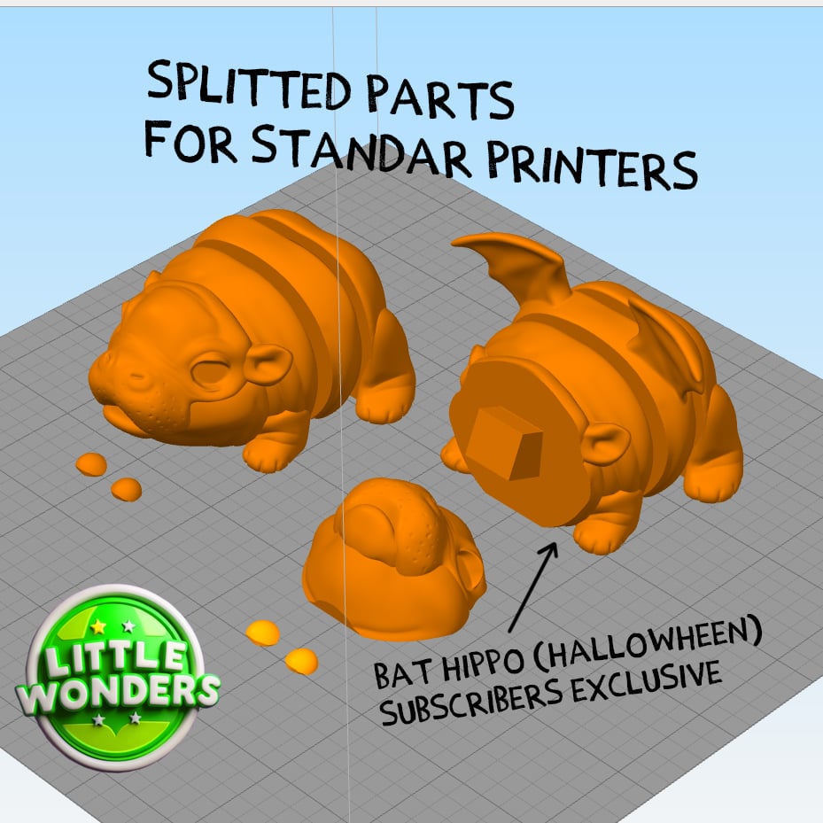 Baby Hippo 3d model