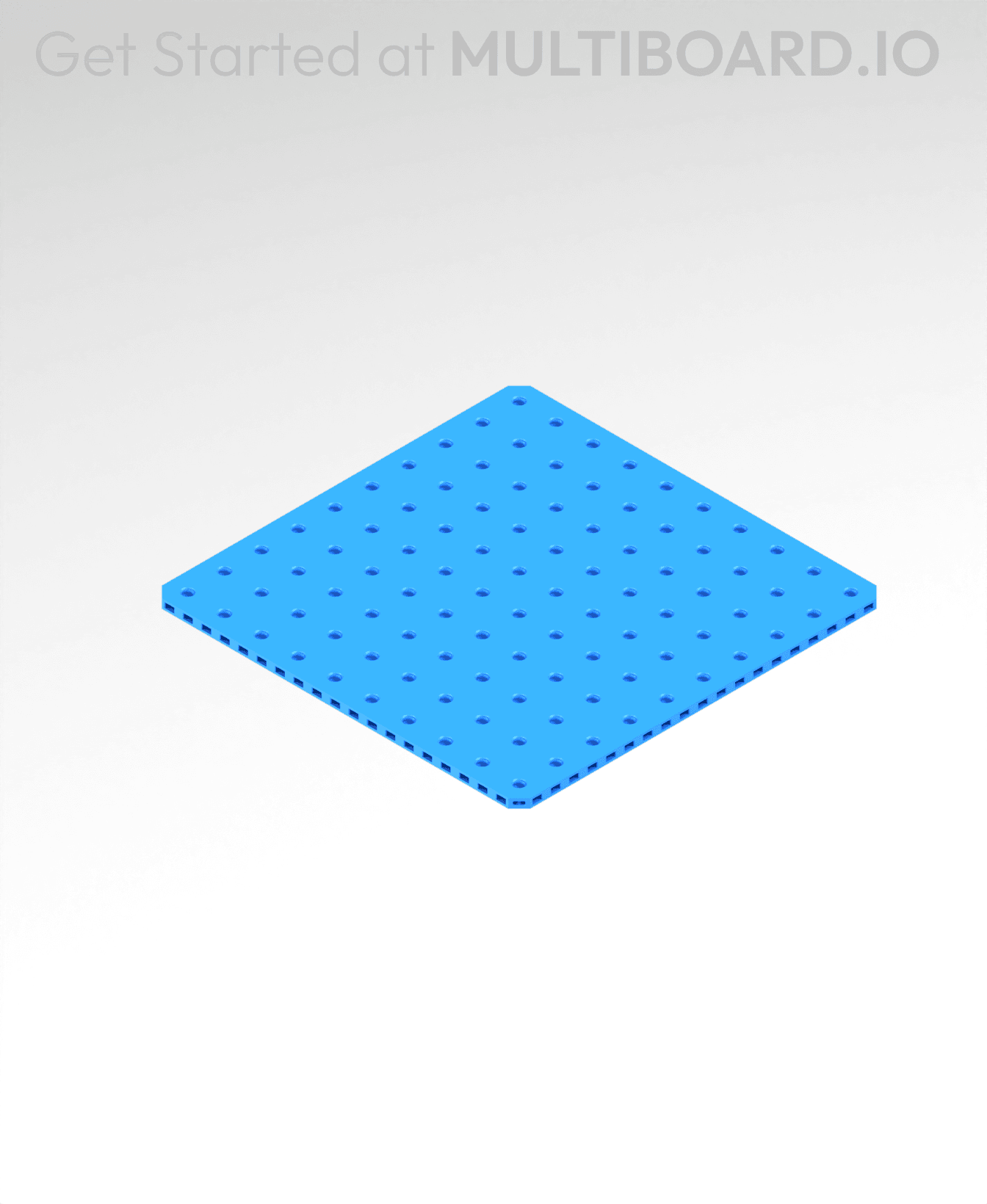 10x10 MU - Small Thread Offset MU - MultiBoard Plate 3d model
