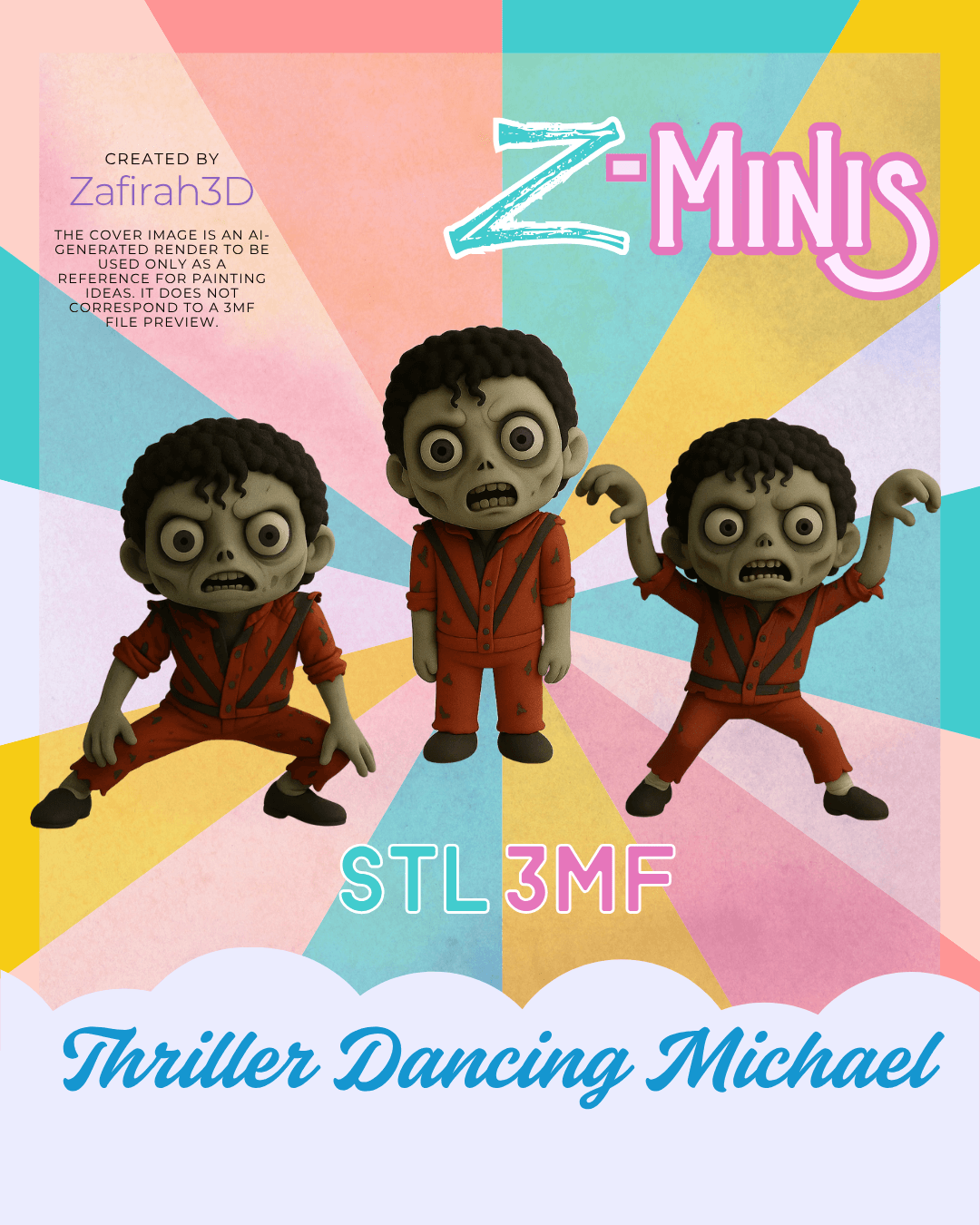 THRILLER DANCING MICHAEL Z-MINIS 3d model