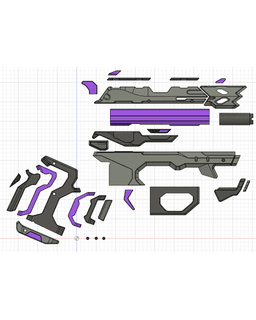 Valorant Glitchpop legendary pistol 3d model