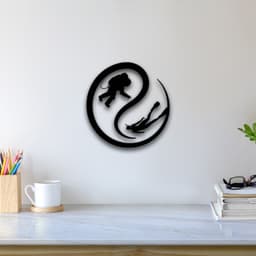 Diver Wall Art 3d model