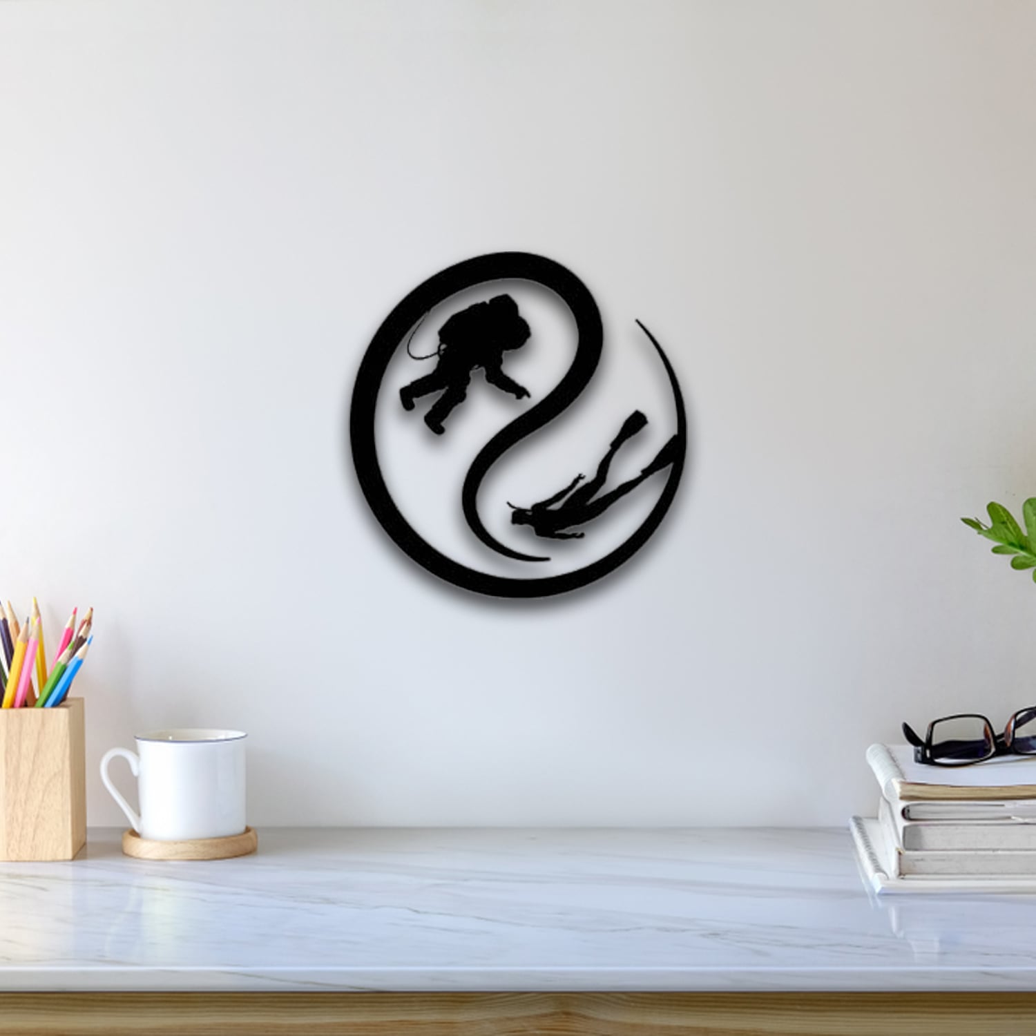 Diver Wall Art 3d model