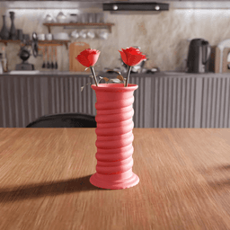 Spiral Twisted Pillar Decorative Vase 3d model