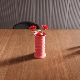 Spiral Twisted Pillar Decorative Vase 3d model
